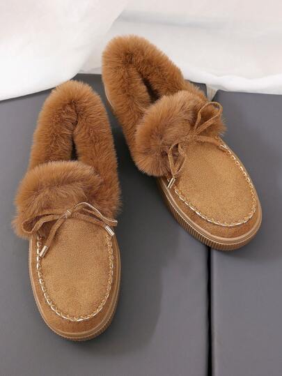 New Fashion Thick Sole Waterproof Thermal Lined Retro Autumn Winter Couple Snow Boots Short