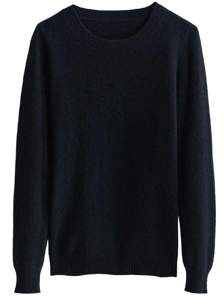 100% Merino Wool Women's Sweater Soft Warm Lightweight Crew Neck