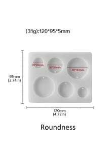 几何树脂铸造珠宝模具，树脂珠宝模具，环氧树脂硅胶模具，珠宝DIY吊坠模具，耳环，项链珠宝生产 - 白色 - 查看 17