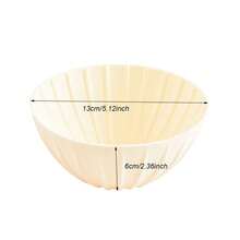 Silicone Bread Proofing Basket Sourdough Baking Bowl Foldable Handmade Bread Making Supplies For Bakers - Beige - View 12