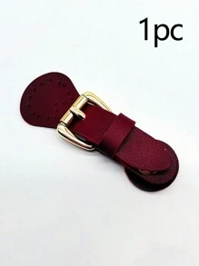 1pc Canvas Bag Wallet Shoulder Strap Connection Leather Buckle, Solid Color Leather Buckle, Vintage Bag Metal Buckle, Used To Seal Shoulder Bag And Clothing Fasteners, Sewn Diy Craft Accessories, Used For Diy Handbags, Leather Craft Bag Wallets - Multicolor - View 14