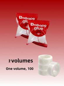 4 rollos de puntos adhesivos transparentes para globos, suministros de decoración de boda, cinta adhesiva de doble cara para decoración de globos para fiestas o bodas (400 puntos) - Multicolor - Ver 9
