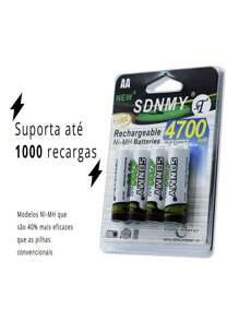 Pack Of 4 Rechargeable AA Battery Units 4700mAh / AAA STICK 2700MaH Toy Microphone - AA 4700MAH NORMAL - View 3