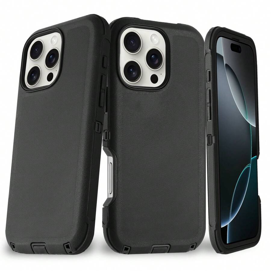 FOGEEK Custodia protettiva per iPhone 17 Pro Max, aggiornata, 3 in 1, resistente agli urti, anti-caduta, antiscivolo