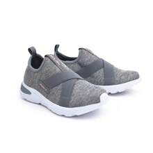 Women's Comfort Walking Slip-On Sneakers Star Flex 1505 - Grey - View 4