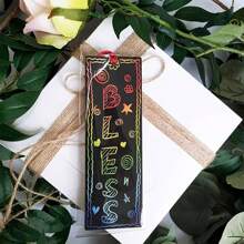 Set de 12/24/48 piezas para hacer marcadores de libros estilo arcoíris - kit de manualidades para crear marcadores personalizados con 4 estilos, cintas de satén, herramientas de rascado y pintura DIY para obsequios de fiesta, actividades en el aula y decoración de regalos, obsequios para fiestas infantiles, artículos para fiestas infantiles, actividades escolares - Multicolor - Ver 3