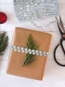 2 rollos/1 rollo-269cm Guirnalda de cuentas de cristal para colgar, cadenas de hilos de perlas de imitación para manualidades, decoración de bodas, fiestas de cumpleaños, centros de mesa, ramos de novia, manualidades con flores, decoraciones colgantes para interiores, decoración del hogar, hilos con cuentas de strass para manualidades y cortinas - Multicolor - Ver 4