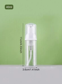 1件/2件30ml/40ml/50ml/60ml慕斯打发瓶,打发洁面乳瓶,PET化妆品补充瓶家居浴室装饰秋季装饰返校 - 無色 - 查看 10