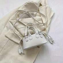 Fashionable Minimalist Solid Color One Shoulder & Crossbody Bag Cute Purse Mini Crossbody Bags For Women Top Handle Clutch Handbag