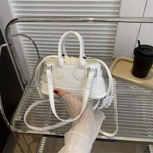 Fashionable Minimalist Solid Color One Shoulder & Crossbody Bag Cute Purse Mini Crossbody Bags For Women Top Handle Clutch Handbag