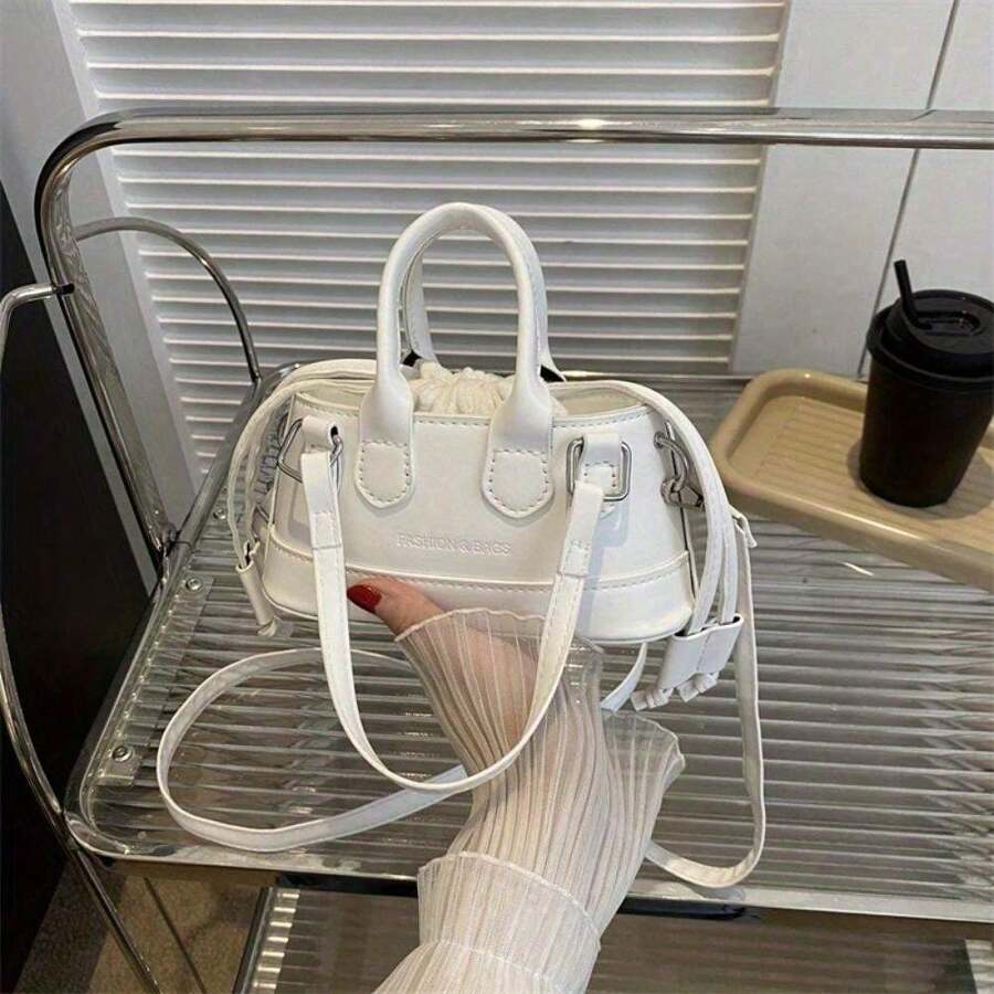 Fashionable Minimalist Solid Color One Shoulder & Crossbody Bag Cute Purse Mini Crossbody Bags For Women Top Handle Clutch Handbag