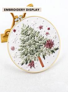 10 peças/conjunto de bastidor de ponto cruz bordado de bambu cáqui e verde, artesanato faça você mesmo, pode ser usado como decoração de casa, enfeite de Halloween e Natal, chaveiro de telefone, pingente de bolsa, decoração de mesa, pingente de carro