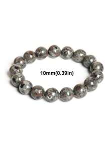 YAUKIA 1 件火焰石手链天然 Yooperlite 手链紫外线反应发光圆珠手链冥想瑜伽 8 毫米 10 毫米 - 彩色 - 查看 8