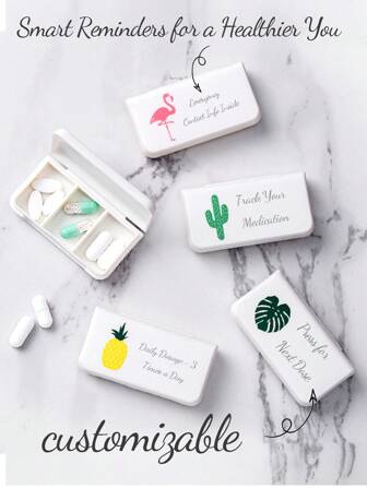 5PCSPill Box With A Personal Touch: Customize Your Medication Experience With Our Portable Solution!