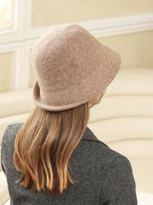 LEAJOURNO. 1pc Women's Elegant Quality Vintage French-Style Bucket Hat, Black Swan Decor, Perfect For Outdoor Photos, Autumn/Winter, An Essential Accessory For Ladylike Look Winter Hat