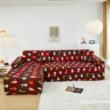 1 pièce Diverses styles de housse de canapé imprimée en soie de lait de Noël antidérapante pour salon, chambre à coucher. Housse de canapé d'angle élastique à carreaux, résistante à la poussière pour canapé 1/2/3/4 places. 1 place : convient pour les canapés de 90-125 cm (35-49 po) de long / 2 places : convient pour les canapés de 145-170 cm (57-67 po) de long / 3 places : convient pour les canapés de 190-210 cm (74-83 po) de long / 4 places : convient pour les canapés de 235-280 cm (92-110 po) de long