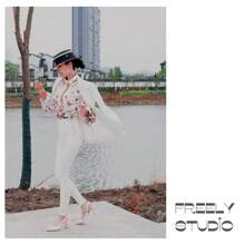 [Freely Studio] 别致尖头软皮高跟鞋，细高跟系带封闭式鞋头凉鞋，适合女士，优雅女神风格，适合礼服、派对、春夏新品 - 米色 - 查看 9
