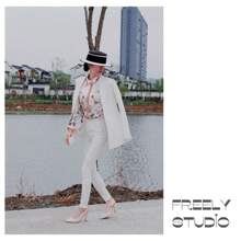 [Freely Studio] 别致尖头软皮高跟鞋，细高跟系带封闭式鞋头凉鞋，适合女士，优雅女神风格，适合礼服、派对、春夏新品 - 米色 - 查看 3