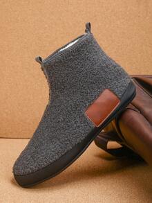 Men's Slippers, Casual Lace-Up Outdoor Shoes, Lightweight Low-Top Sneakers - Grey - View 2