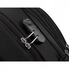 ACO Backpack Bag Men's Women's Semi Waterproof Notebook Reinforced Resistant Anti-Theft Padlock - 黑色 - 查看 5