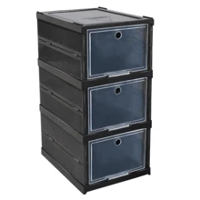 STACKABLE TRIPLE FOLDING ORGANIZER - 黑色 - 查看 1