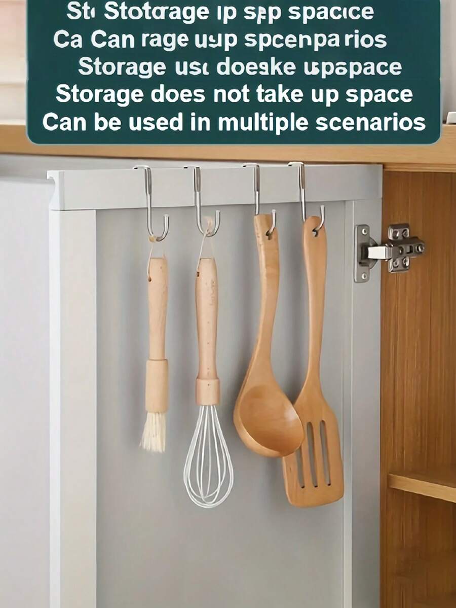 1/3 pièces Crochet double en acier inoxydable pour armoire de chevet