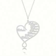 Collar con nombre personalizado Amor eterno Collar con nombre en inglés personalizado para mujer, admite de 1 a 8 letras, regalo familiar