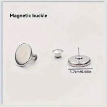 32pcs Modern Metal Magnetic Hook, Suitable For Curtains Set, Easy-To-Install Wall-Mounted Magnetic Buckle, Used For Shower Curtain, Seam Sealing, Wall And Door Stickers. Gifts Birthday Graduation