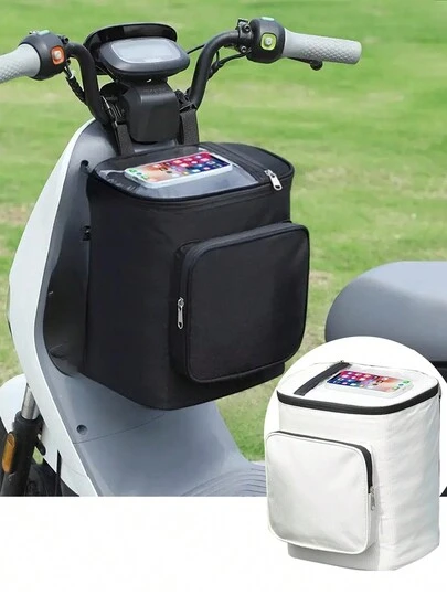 1ชิ้น กระเป๋าเก็บของด้านหน้ารถจักรยานยนต์อเนกประสงค์, กระเป๋าแขวนหมวกกันน็อค, กระเป๋าเก็บจักรยานกันน้ำและทนทาน