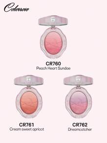 COLORROSE Natural Cheeks Powder Blush, Bright Matte Face Blush, Light, Smooth, Blendable, With Mirror, Blush Palette Eyeshadow Palette, Facial Beauty Cosmetic Makeup - CR762 - View 6