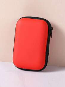 1 pieza Bolsa de almacenamiento digital con compartimentos de EVA, material impermeable para auriculares, cables, cargadores, unidades USB y otros pequeños electrónicos, con estilo bohemio - Multicolor - Ver 12