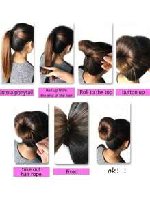 12G/15G/18G/17CM/20CM/22CM, DIY Styrofoam Ring Clasp, Donut Bun Ponytail Stand, Three Colors And Three Specifications You Can Choose Hair Bun Hair Pin Hair Bun Maker Bun Hair Piece Hair Styling Pins, School Stuff