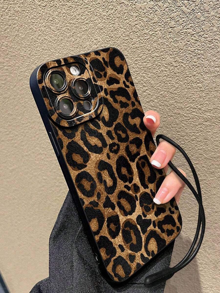 Ốp lưng điện thoại dày dặn, chống rơi, màu đen tối giản, họa tiết da báo, cạnh thẳng, tương thích với iPhone 15 XR/7/8, 15 Pro Max/12 Pro Max/13 Pro Max/14 Pro Max, 13, 14, 11, 12, P14, P11, P12, XS, XR, 7/8P, 7/8 Plus, A13 4G, A22, A21S, A51 4G, A52, S22 Ultra, A33 5G, tương thích với 10, tương thích với Note 11 4G, tương thích với 11 Lite, A53, TPU A14/A23/S23 Ultra, S24, A14, A15, S23, A73, tương thích với các loại ốp điện thoại khác. Phiên bản quốc tế, không phải phiên bản nội địa. - Nhiều màu - Xem 1