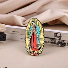 Broche de cadena de sombrero de la Virgen María, decoración de moda para ropa, bolso, sombrero, accesorio versátil, adecuado como un pequeño regalo para amigos y compañeros de clase - Multicolor - Ver 8
