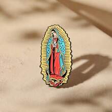 Broche de cadena de sombrero de la Virgen María, decoración de moda para ropa, bolso, sombrero, accesorio versátil, adecuado como un pequeño regalo para amigos y compañeros de clase - Multicolor - Ver 9