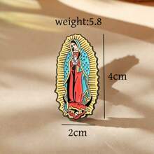 Broche de cadena de sombrero de la Virgen María, decoración de moda para ropa, bolso, sombrero, accesorio versátil, adecuado como un pequeño regalo para amigos y compañeros de clase - Multicolor - Ver 7