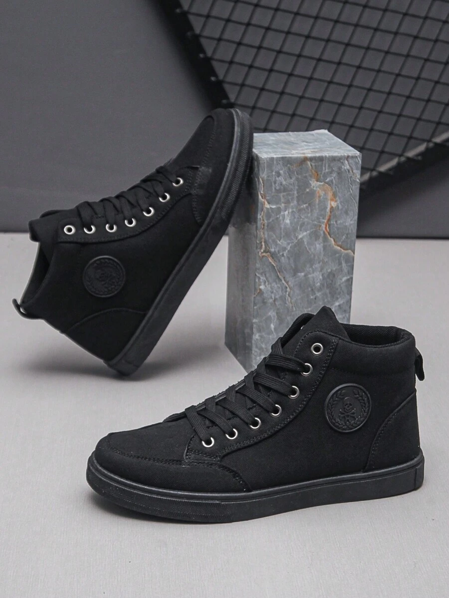 Men's Fashionable Minimalist Casual Sports Sneakers, Anti-Slip Student Athletic High Top Breathable Shoes Valentines