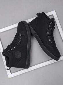 Men's Fashionable Minimalist Casual Sports Sneakers, Anti-Slip Student Athletic High Top Breathable Shoes Valentines