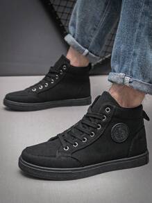 Men's Fashionable Minimalist Casual Sports Sneakers, Anti-Slip Student Athletic High Top Breathable Shoes Valentines