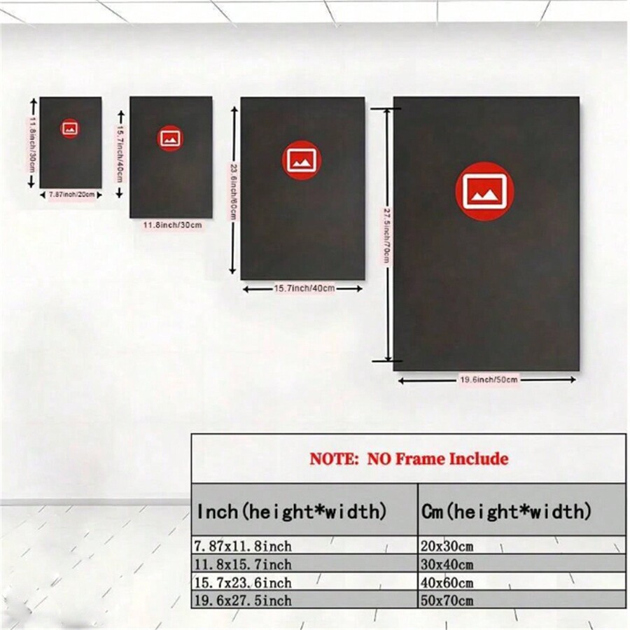 1pc, Canvas Printing Poster, Music Art, Retro Poster With English Quote