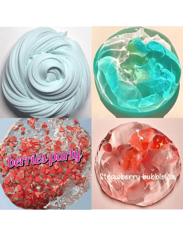 Cute & Clear Slime Bubble Putty, Fun Stretchy Slime Toy