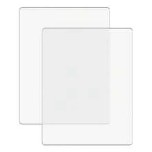 DONQE 2 件/1 对标准切割垫，适用于模切机；透明聚碳酸酯塑料切割板，切割垫模切板 8 3/4 英寸 X 6 1/8 英寸 X 1/8 英寸（22.5 X 15.5 X 0.3 厘米） - 透明 - 查看 2