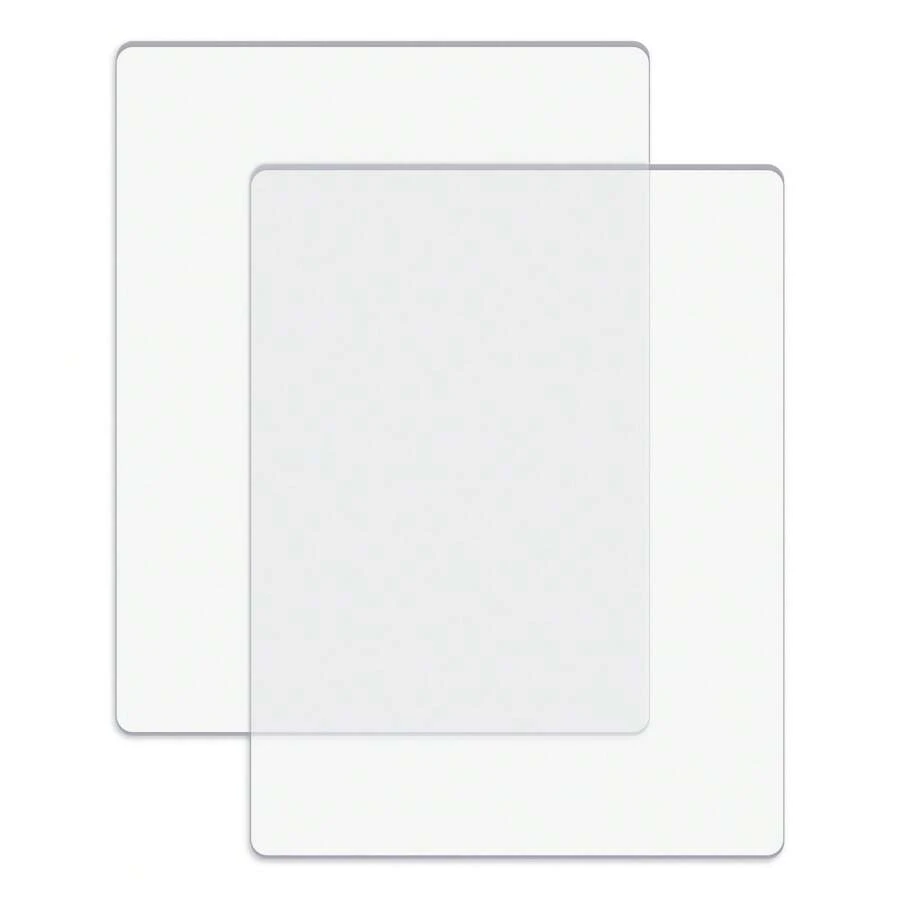 DONQE 2 件/1 对标准切割垫，适用于模切机；透明聚碳酸酯塑料切割板，切割垫模切板 8 3/4 英寸 X 6 1/8 英寸 X 1/8 英寸（22.5 X 15.5 X 0.3 厘米）