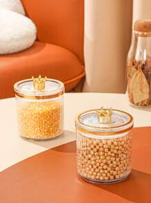 1 件/4 件/套塑料多功能储物罐，密封容器带托盘圣诞礼物 - 無色 - 查看 8