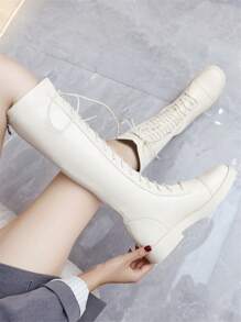 Botas altas de mujer color marrón, nuevo estilo primavera 2025, botas de montar altas delgadas sin sobre la rodilla, de ajuste ceñido, talla grande 43