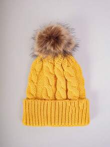 1 buc. Căciulă unisex din tricot cu cablu, șapcă de schi caldă de iarnă în stil Y2K, potrivită pentru uzura în aer liber și zilnică, potrivită pentru băieți și fete - Palarie tricotata - Vizualizare 27