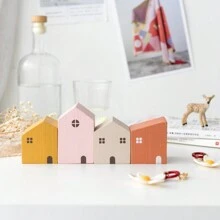 4 件套北欧日式迷你房屋模型，可爱木屋书桌装饰，居家房间装饰，拍照道具，送给家人和朋友的礼物，复古波西米亚风格装饰 - 小房子擺飾 - 查看 13