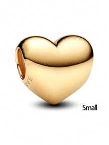 一款时尚的镀银白铜手牵手钩，饰有光滑的金银双色，并刻有“永远在你身边”的字样，是情人节情侣生日的理想礼物。 - 愛心串珠 - 查看 4