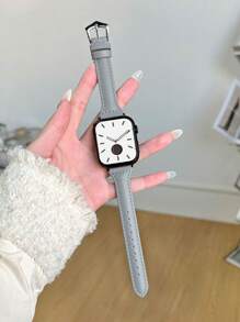 1 件女式超纤维皮革可调节表带，兼容 38 毫米/40 毫米/41 毫米/42 毫米/44 毫米/45 毫米/49 毫米，兼容 Apple Watch Series 10/9/Ultra/SE/8/7/6/5/4/3/2/1 - 灰色 - 查看 11