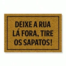 Entrance Mat Doormat Leave The Street Outside - Vàng - Xem 1
